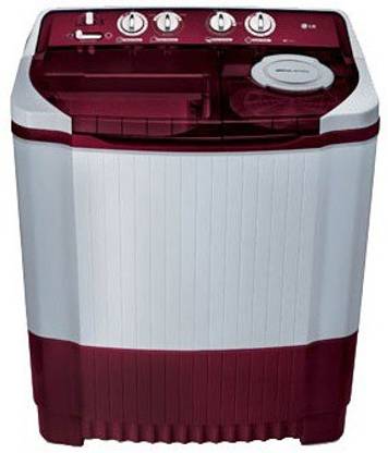 LG 8 kg Semi Automatic Top Load Washing Machine White, Maroon