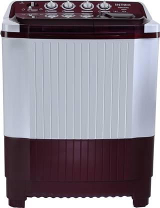 Intex 8 kg Semi Automatic Top Load Washing Machine Red, White