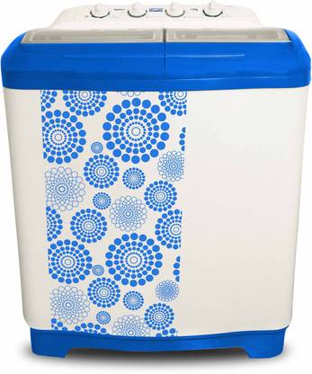 MITASHI 7.5 kg Semi Automatic Top Load Washing Machine White, Blue