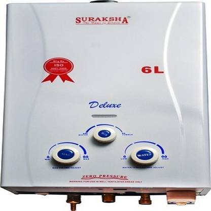 Suraksha BESA6L0002 6 L Gas Water Geyser