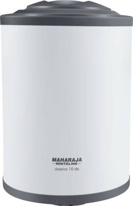 MAHARAJA WHITELINE 10 L Storage Water Geyser (Classico DLX, White and Blue)