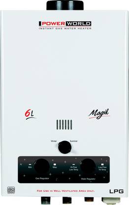 Power World MAGIK 6 L Gas Water Geyser
