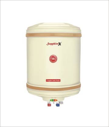 Sapphirex 10 L Storage Water Geyser (METAL-10S, Ivory)
