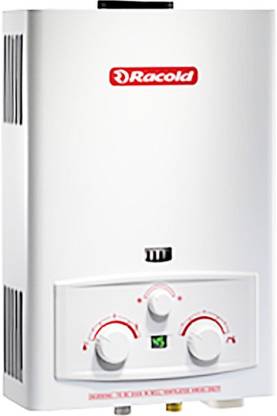 Racold 5 L Gas Water Geyser (Racold Flue Pipe Gas Water Geyser, White)