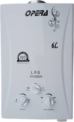 Optra Gas Geyser 6 L Instant Water Geyser