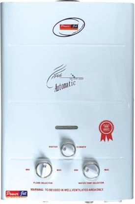 Powerjet 6 L Gas Water Geyser (ADH, White)