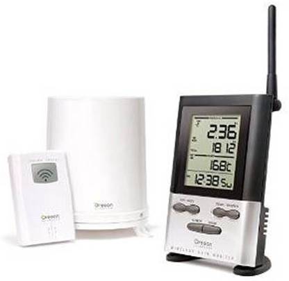 Oregon Scientific Oregon Wireless Rain Gauge With Outdoor Thermometer RGR126N Weather Station