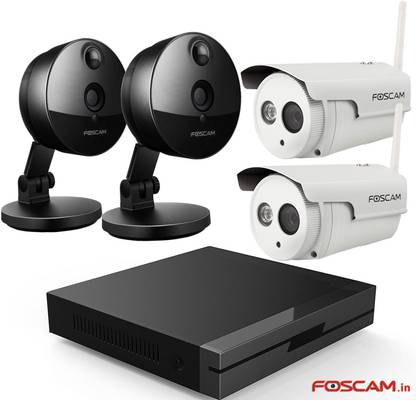 Foscam Foscam C1, FI9803P, FN3104H Set 1 HD  Webcam with Built-In Microphone with Night Vision Ethernet, Wireless Connectivity