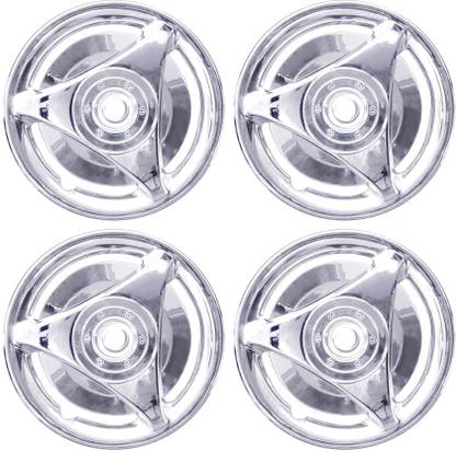 AUTO PEARL Premium Quality Car Full Chrome Caps Silver 13 inches Wheel Cover For Maruti WagonR