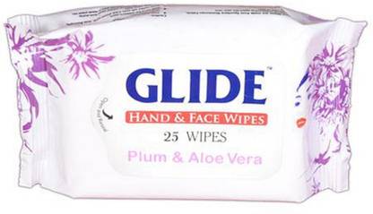 Glide Hand & Face Wipes Plum & Aloe