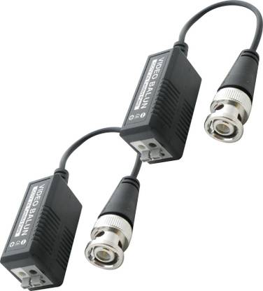 MX S-021 AHD 1 Pair BNC HD Video Balun Coaxial Solder less over UTP Cat5 Cat5e Cat6 Cable upto 300 Meters - Transceiver for AHD CCTV Camera and DVR Wire Connector