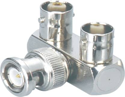 MX 2502 BNC ADAPTER PLUG W/ 2 BNC FEMALE & 1 MALE FOR CCTV CAMERA CABLE DVR Wire Connector