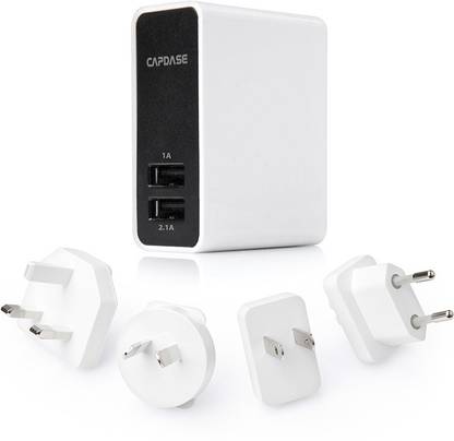 Capdase Ampo R2 (World Plug), Dual USB Power Worldwide Adaptor