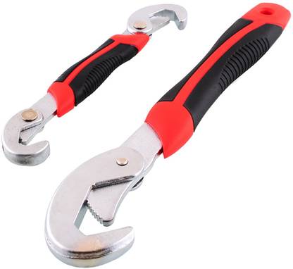 Magnusdeal 236 Auto Adjustable Wrenches.2 Pcs (9-32Mm).Snap & Grip System Single Sided Speed Wrench