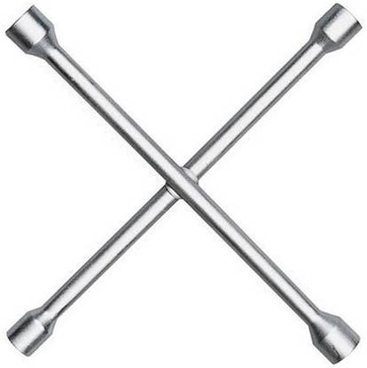 Andride Iron 4 Way Car Wheel Nut Cross Rim Brace Spanner Double Sided Lug Wrench