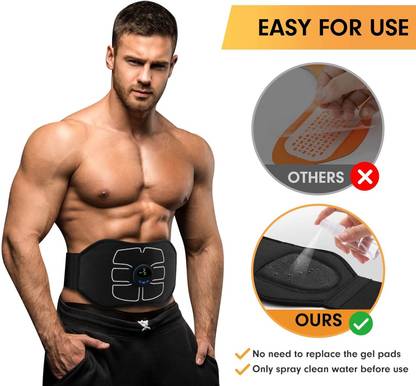 Flipco ABS Stimulator,Ab Machine,Abdominal Toning Belt Workout Portable Ab Stimulator Ab Exerciser