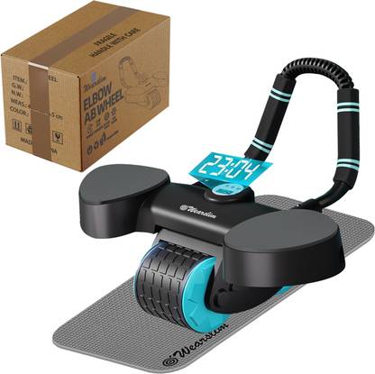 Wearslim Automatic Rebound Ab Abdominal Exercise Roller with Elbow Support and Timer Ab Exerciser