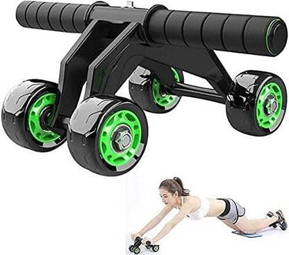 calder Abdominal Abs Exercise Roller Elbow Support-Core Strength Training 4-Wheel Ab Exerciser