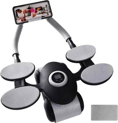 OBIXO 2023 New Ab roller Wheel, Automatic Rebound 2 In 1 For Abs Workout Ab Exerciser