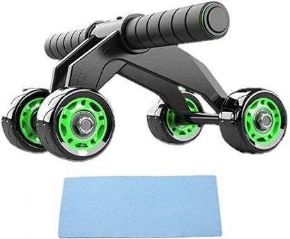 AJRO DEAL 4 Wheel Ab Roller for Abdominal Stomach Training, Six Pack Workout at Home Ab Exerciser