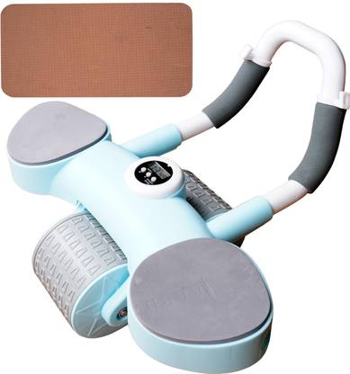 FirstFit Automatic Rebound Ab Wheel Roller for Core Workout With Elbow Support & Timer Ab Exerciser