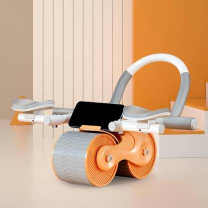 GYMIGO New Ab roller Wheel, Automatic Rebound 2 In 1 For Abs Workout-Multicolor Ab Exerciser