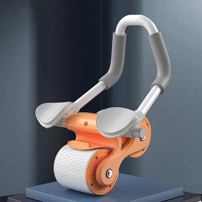 Fitness Scout Auto Rebound Ab Roller Wheel, Abdominal Wheel Kit with Elbow Support and Timer Ab Exerciser