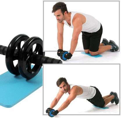 Sonupa Export AB Roller Body Exerciser(Black-1, AB Roller with Sky Mat) Ab Exerciser