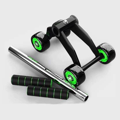 Chandler Anti Skid Abdominal Ab 4 Roller Exercise Wheel with Knee Mat Ab Exerciser