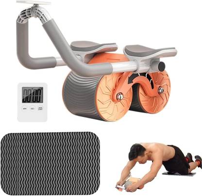 Healthex AB Roller Wheel Automatic Rebound, Abdominal Exercise Roller Elbow Support Ab Exerciser