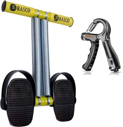 RASCO COMBO Yellow Ab exerciser with counter Hand grip Ab Exerciser