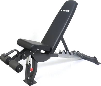 KOBO Adjustable for Gym, Flat - Incline - Decline Multi Exercise Weight Lifting Multipurpose Fitness Bench