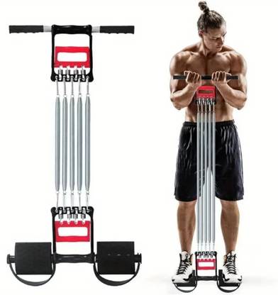 Shopeleven Chest Muscle Expander Pull Exerciser Multifunctional Handle Adjustable Arm Ab Exerciser
