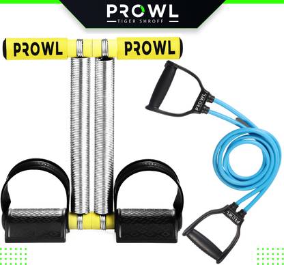 PROWL by Tiger Shroff Fitness Combo Double Spring Tummy Trimmer With Heavy Toning Tube Ab Exerciser
