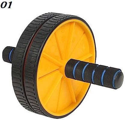 EAGLE Double Wheel Ab Roller Gym For Exercise Fitness Ab exerciser (Multicolor) Ab Exerciser