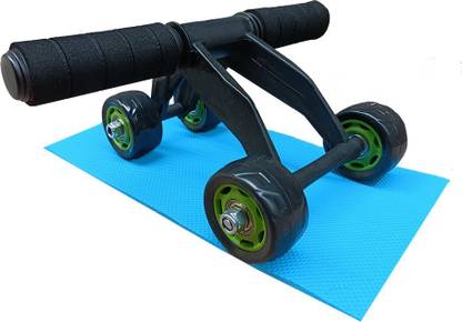 Carroll Training Equipment ABS Belly Trainer 4-Wheel Abdominal Wheel Power Ab Roller Ab Exerciser