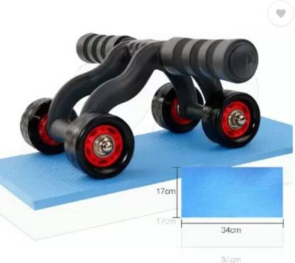 Argyle Ab Roller, Core Strength Training 4-Wheels Abdominal Muscle Ab Exerciser