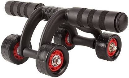 HRT 4 Wheel Ab Roller, Abs Workout Equipment for Abdominal Ab Exerciser