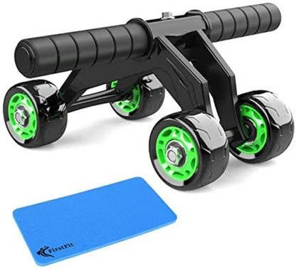 Newbury 4-Wheel Ab Roller With Knee Mat And Floor Wedge - Abdominal Exercise Equipment Ab Exerciser
