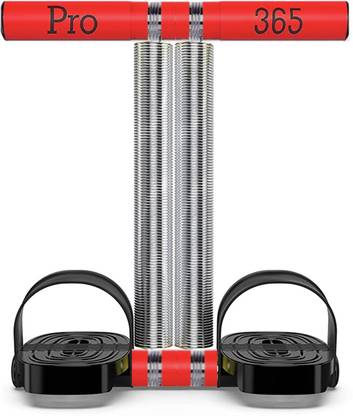 PRO365 Double Spring Steel Tummy Trimmer For Fat Burning & Weight loss Exercises (RED) Ab Exerciser