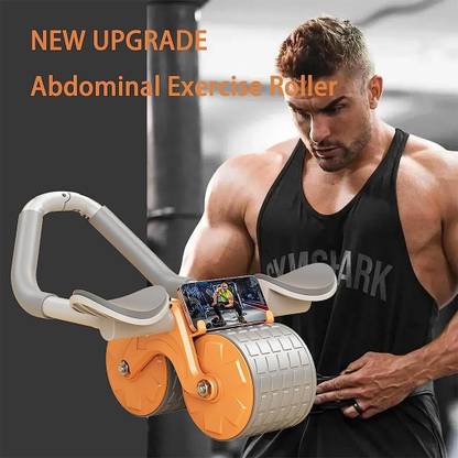 Mynxe Automatic Rebound Ab Exercise Roller with Elbow Support and Timer Ab Exerciser Ab Exerciser
