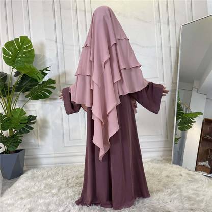 MODEST CITY Crepe Self Design Abaya