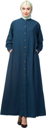 HIJAB WORLD Nida Matte Solid Abaya