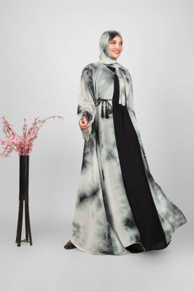 ovais abaya collection Nida Matte Solid Abaya With Hijab