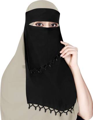 CRENCH CREATION Chiffon Solid Naqab