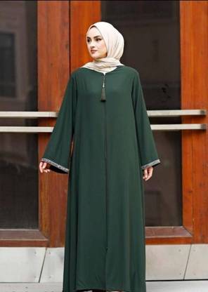 Ayesha Collection Cotton Silk Self Design Burqa With Hijab