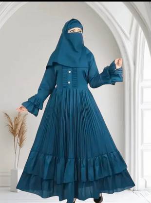 SANAENTERPRISES Nida Matte Naqab With Hijab