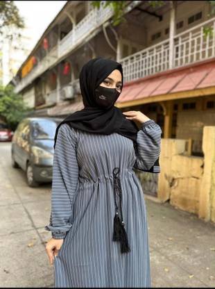 Dubai Collection Polyester Self Design Burqa