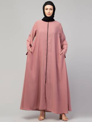 HIJAB WORLD Nida Matte Solid Abaya