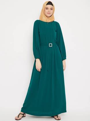 Momin Libas Polyester Solid Abaya